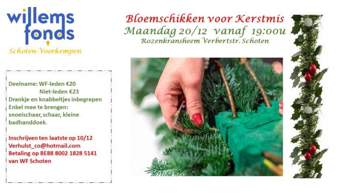 2021-12-20 bloemschikken voor Kerstmis