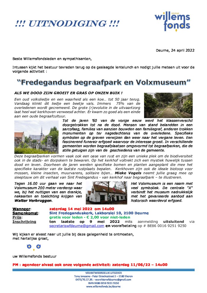 Fredagandus Begraafpark en Volxmuseum