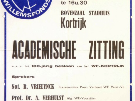 Willemsfonds Kortrijk, 100 jaar
1977