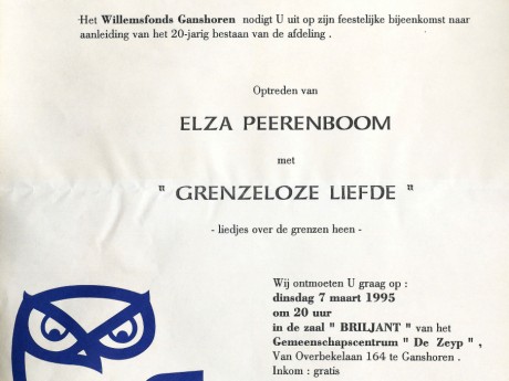 Willemsfonds Ganshoren, 20 jaar
1995
