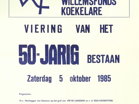 Willemsfonds Koekelare, 50 jaar
1985