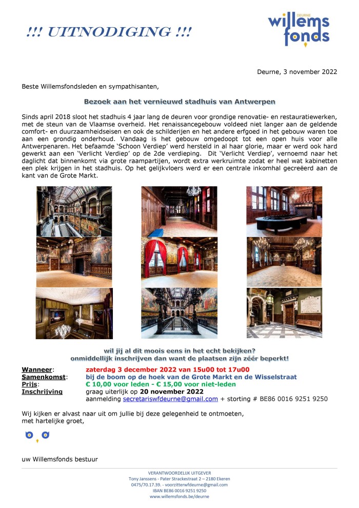 2022 12 03 Stadhuis Antwerpen