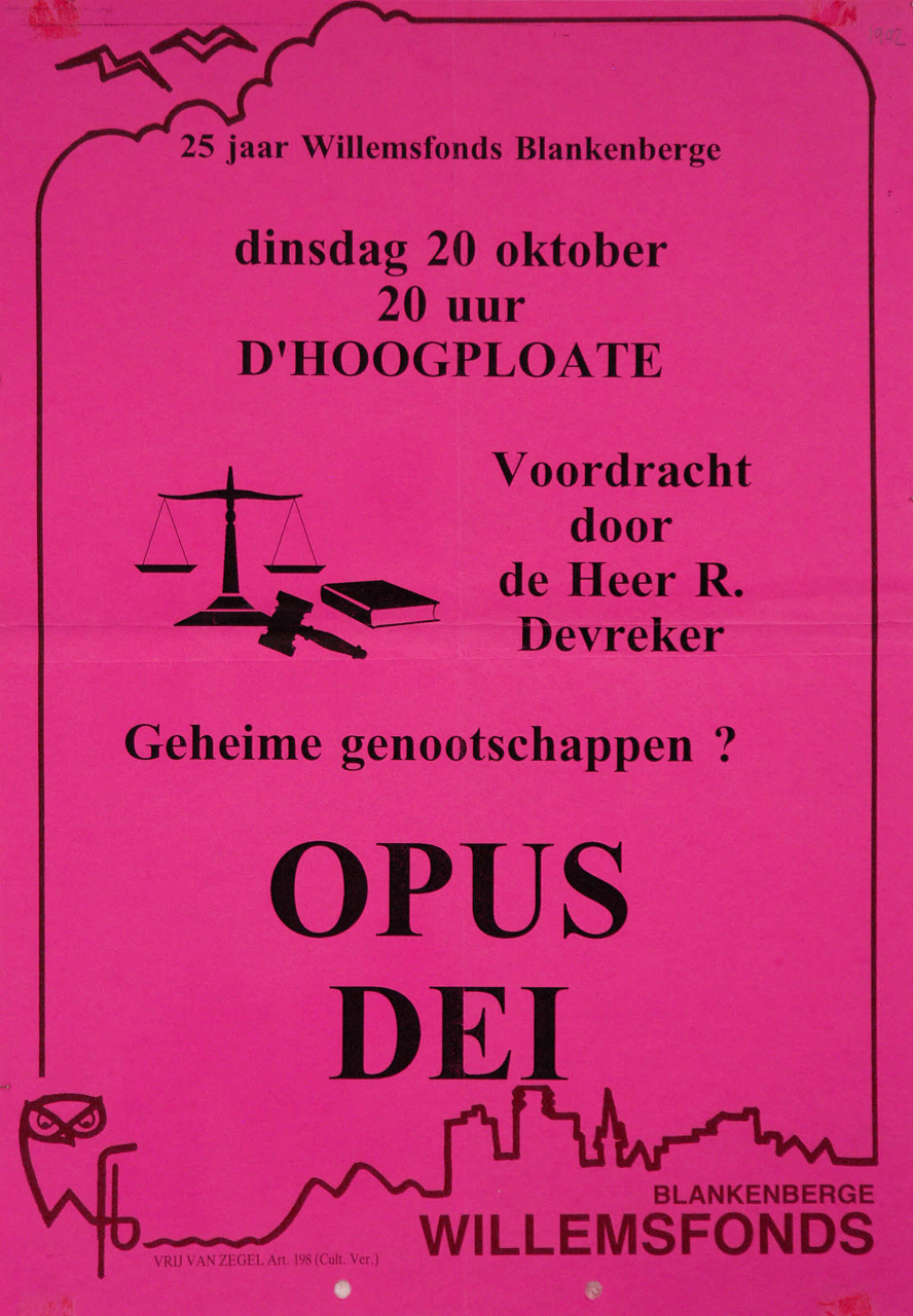 Willemsfonds Blankenberge, 25 jaar
1992